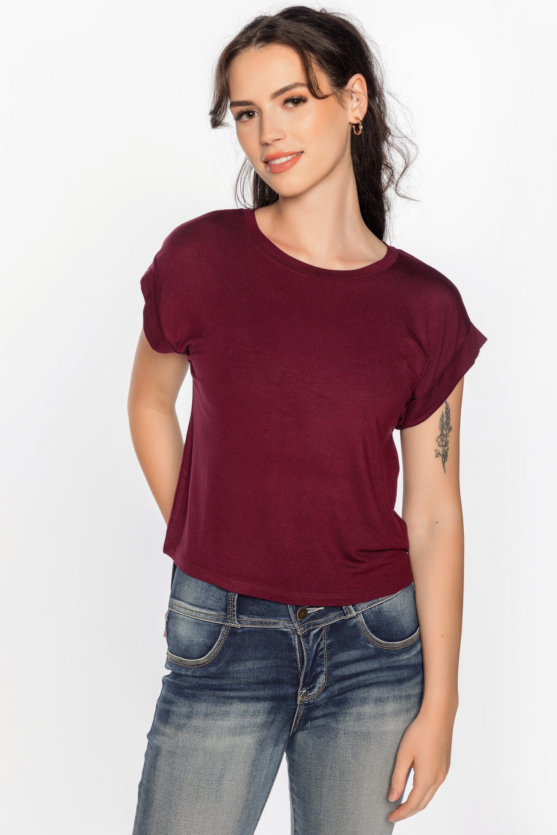 Cuffed Short Sleeve Tee sold by Eclipse