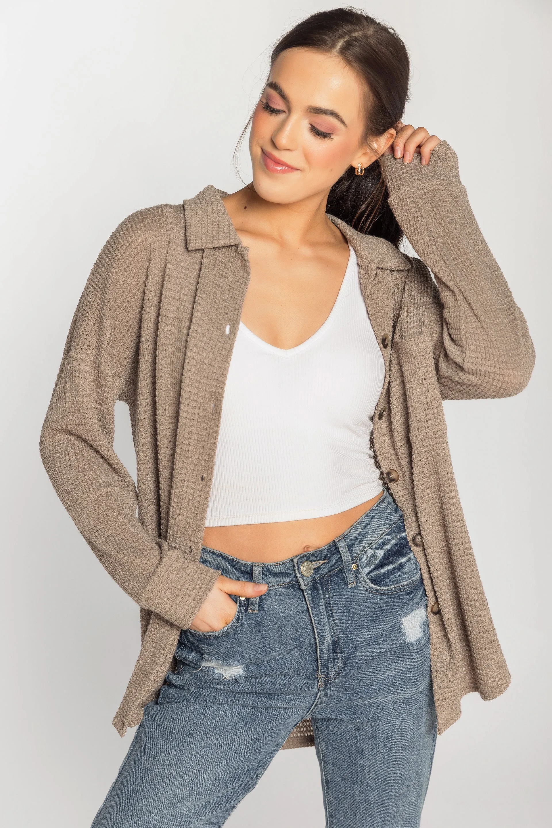 Waffle Long Sleeve Shirt sold by Eclipse