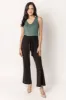Scuba Crepe Pant with Tie-Belt - Short Inseam sold by Eclipse
