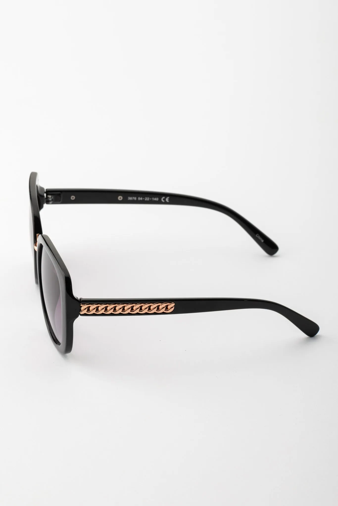 Large Square Sunglasses with Metal Bridge sold by Eclipse product image thumbnail 2