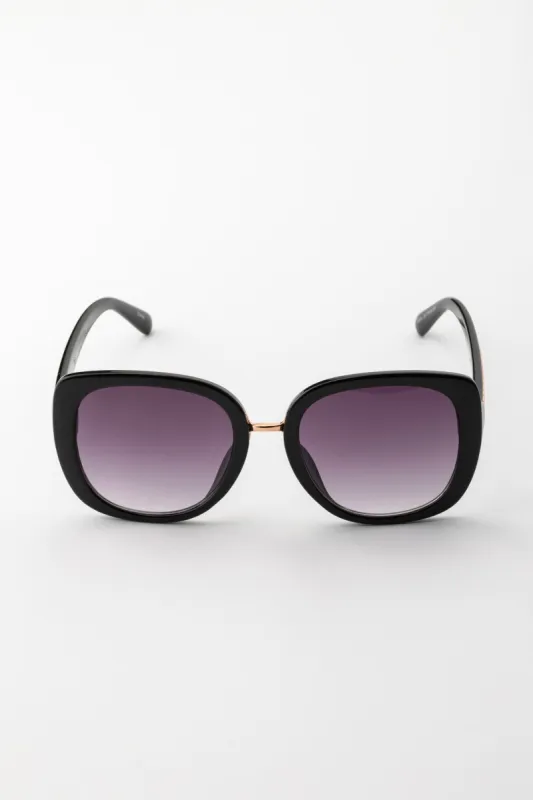 Large Square Sunglasses with Metal Bridge sold by Eclipse