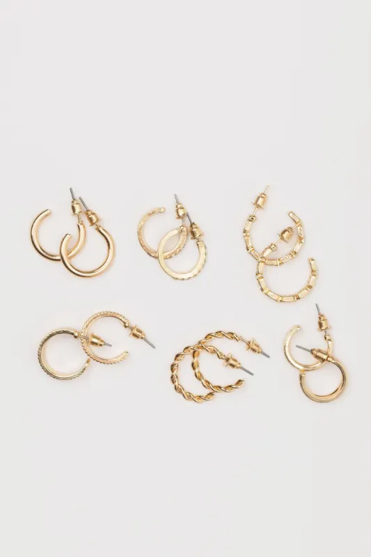 6 Set of Huggie Earrings sold by Eclipse