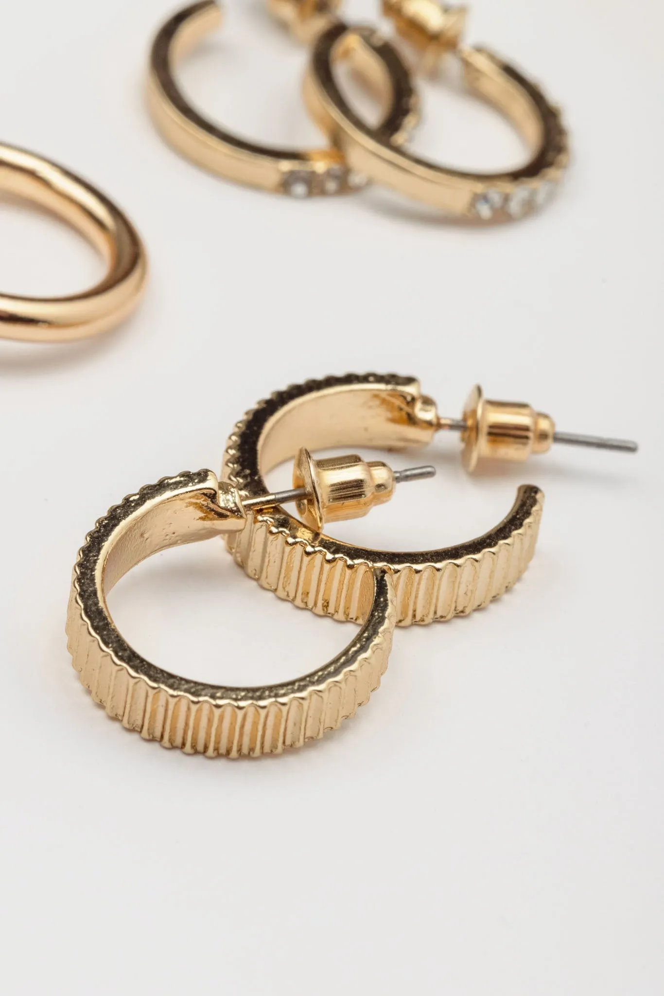 6 Set of Huggie Earrings sold by Eclipse product image thumbnail 2