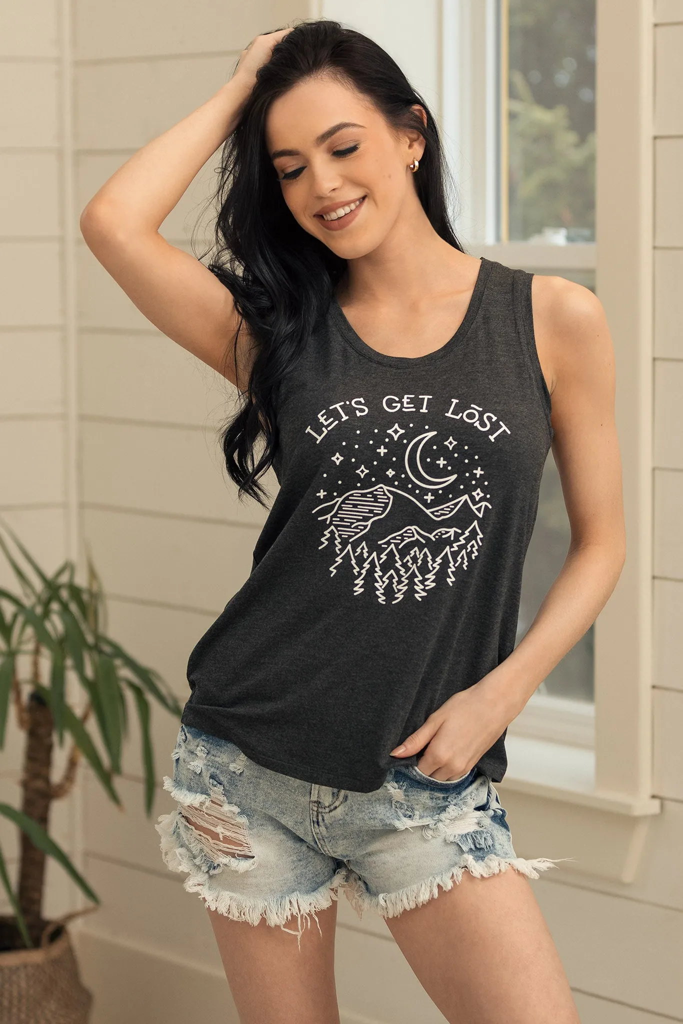 "Let's Get Lost" Graphic Tank sold by Eclipse