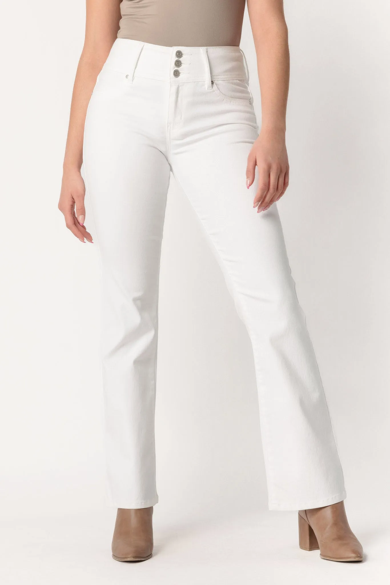 Wallflower White Insta-Soft Sassy High Rise Bootcut Jean sold by Eclipse product image thumbnail 2