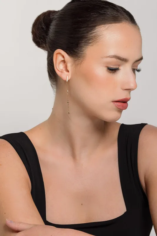 Rhinestone Drop Earrings sold by Eclipse