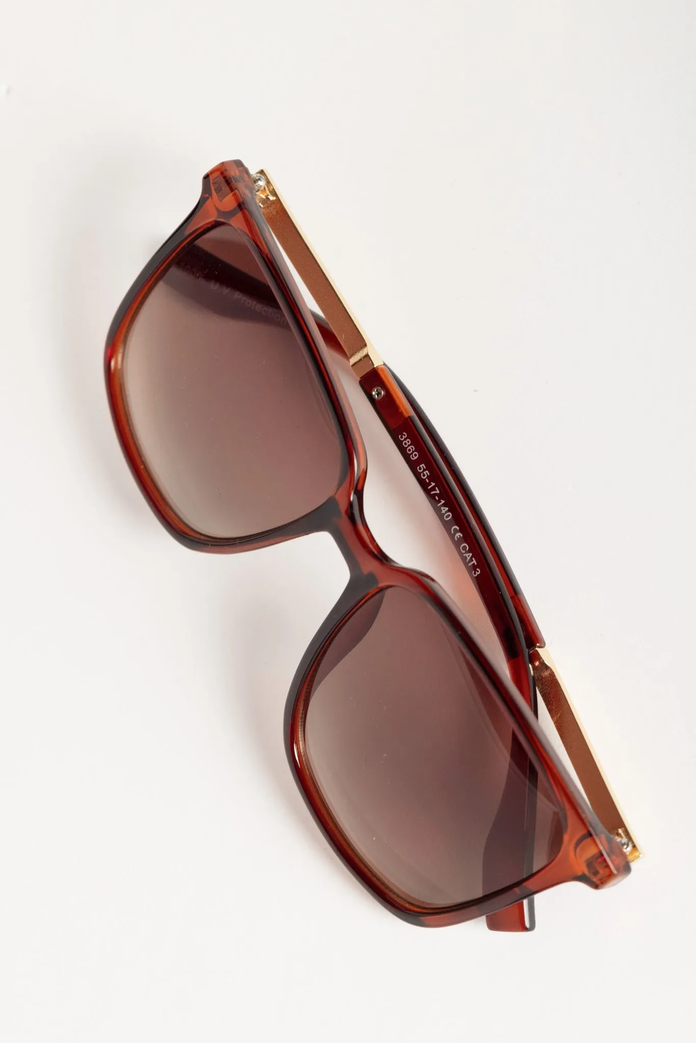 Rectangular Sunglasses with Metal Trim sold by Eclipse product image thumbnail 4