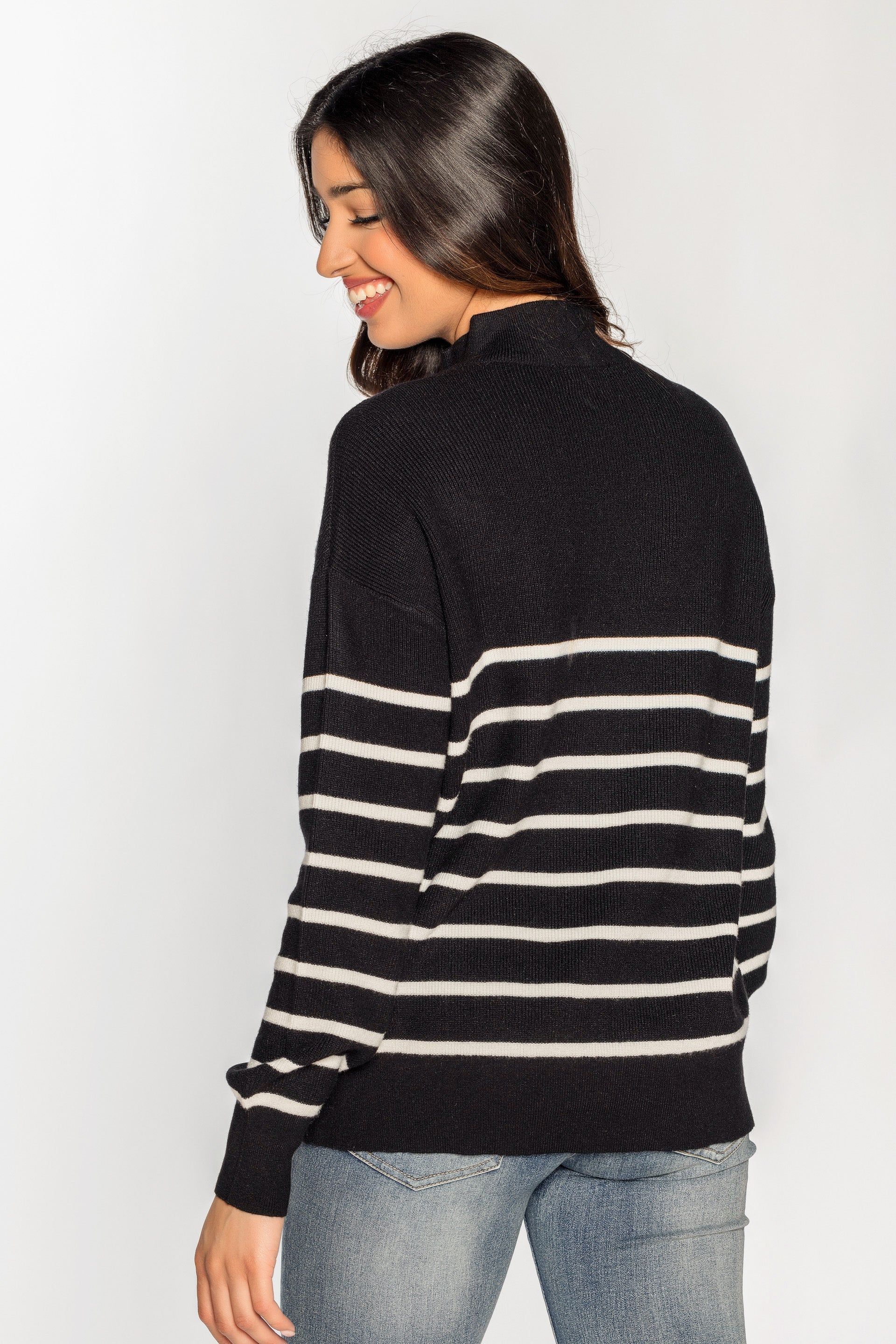 Striped Half-Zip Sweater sold by Eclipse product image thumbnail 2