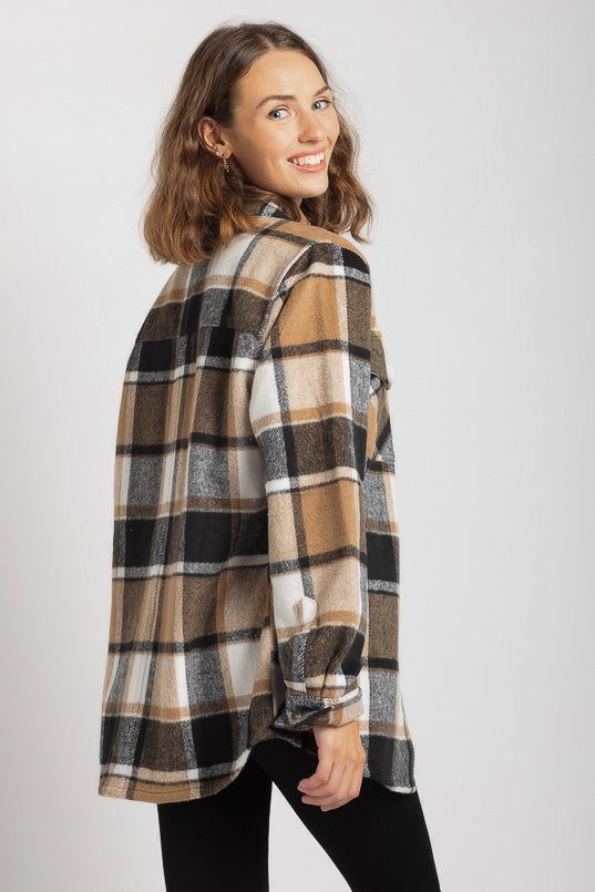 Hadley Plaid Shacket sold by Eclipse product image thumbnail 2