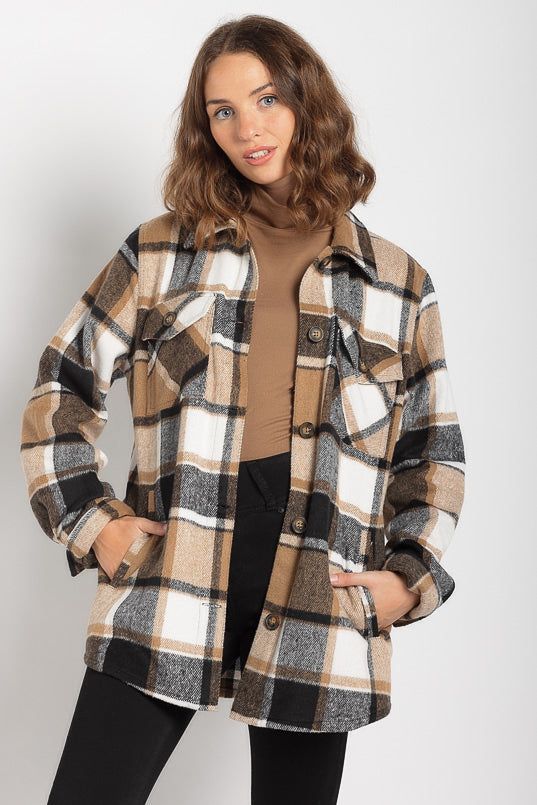 Hadley Plaid Shacket sold by Eclipse