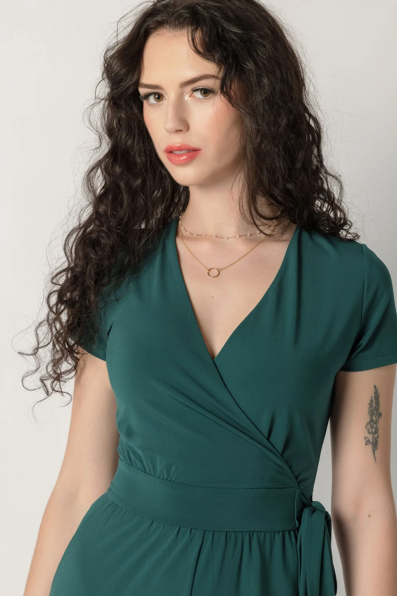 Cap Sleeve Crossover Jumpsuit sold by Eclipse product image thumbnail 5