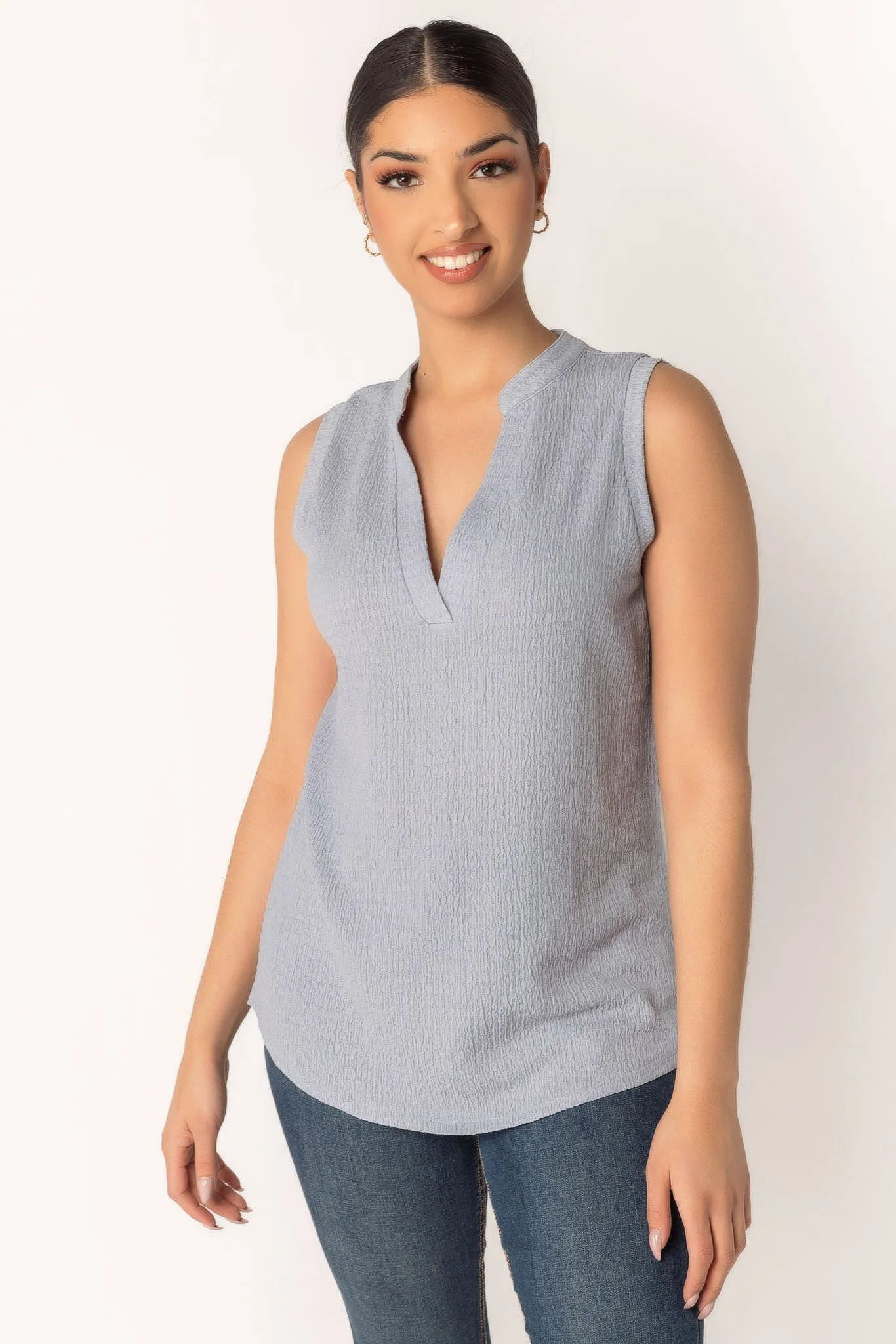 Textured Knit Sleeveless Blouse sold by Eclipse product image thumbnail 5