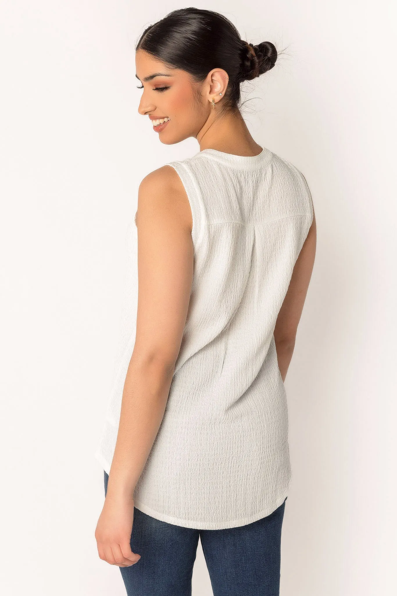 Textured Knit Sleeveless Blouse sold by Eclipse product image thumbnail 4