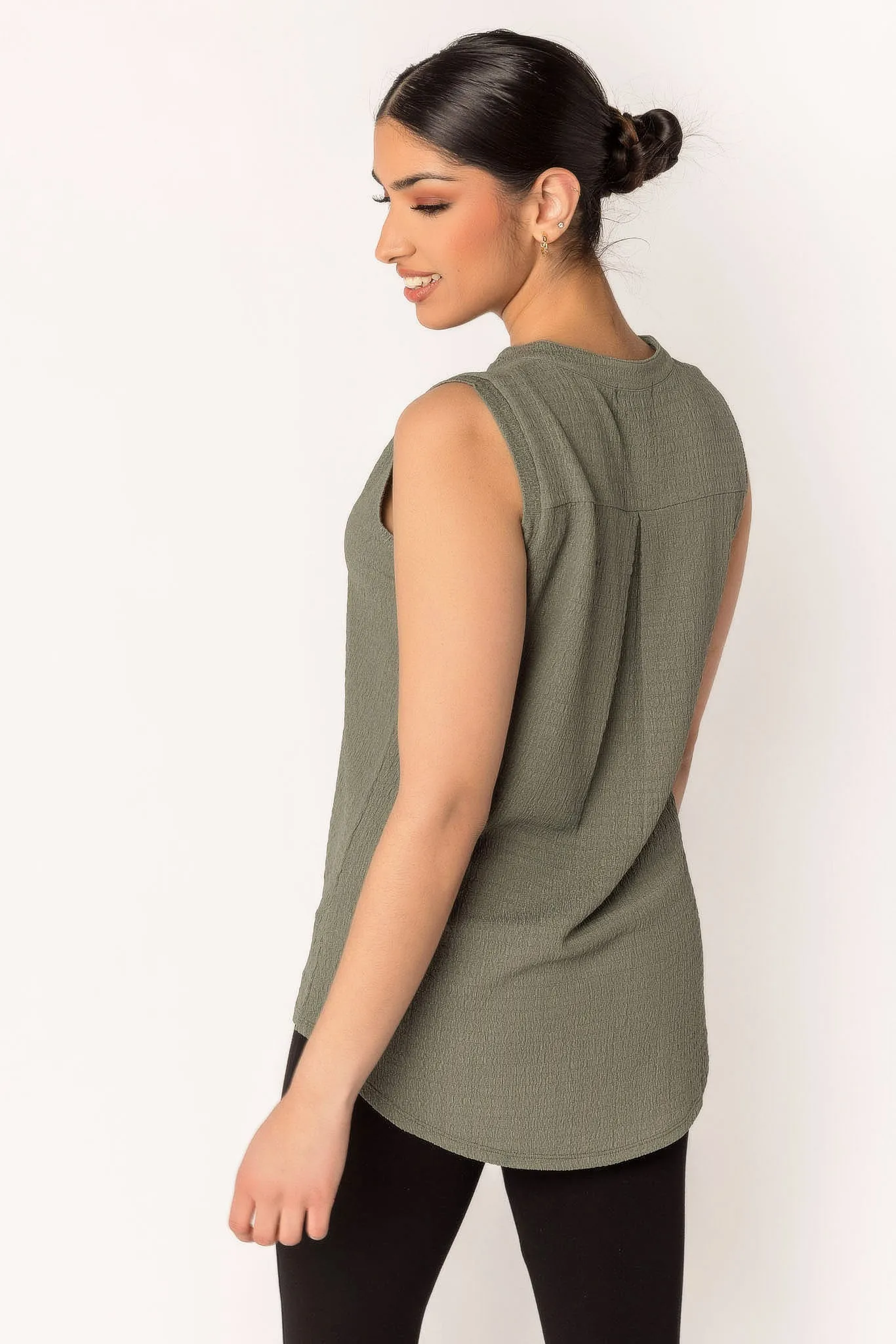 Textured Knit Sleeveless Blouse sold by Eclipse product image thumbnail 2