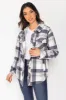 Tori Plaid Polar Fleece Shacket sold by Eclipse