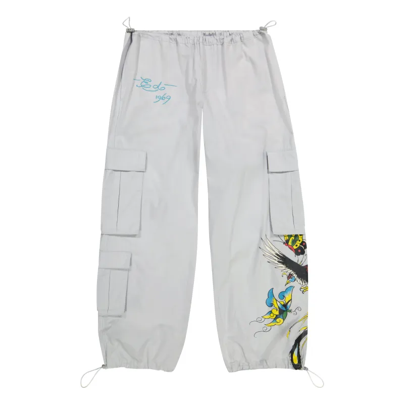 Butterflies Poplin Cargo Pant sold by Ed Hardy