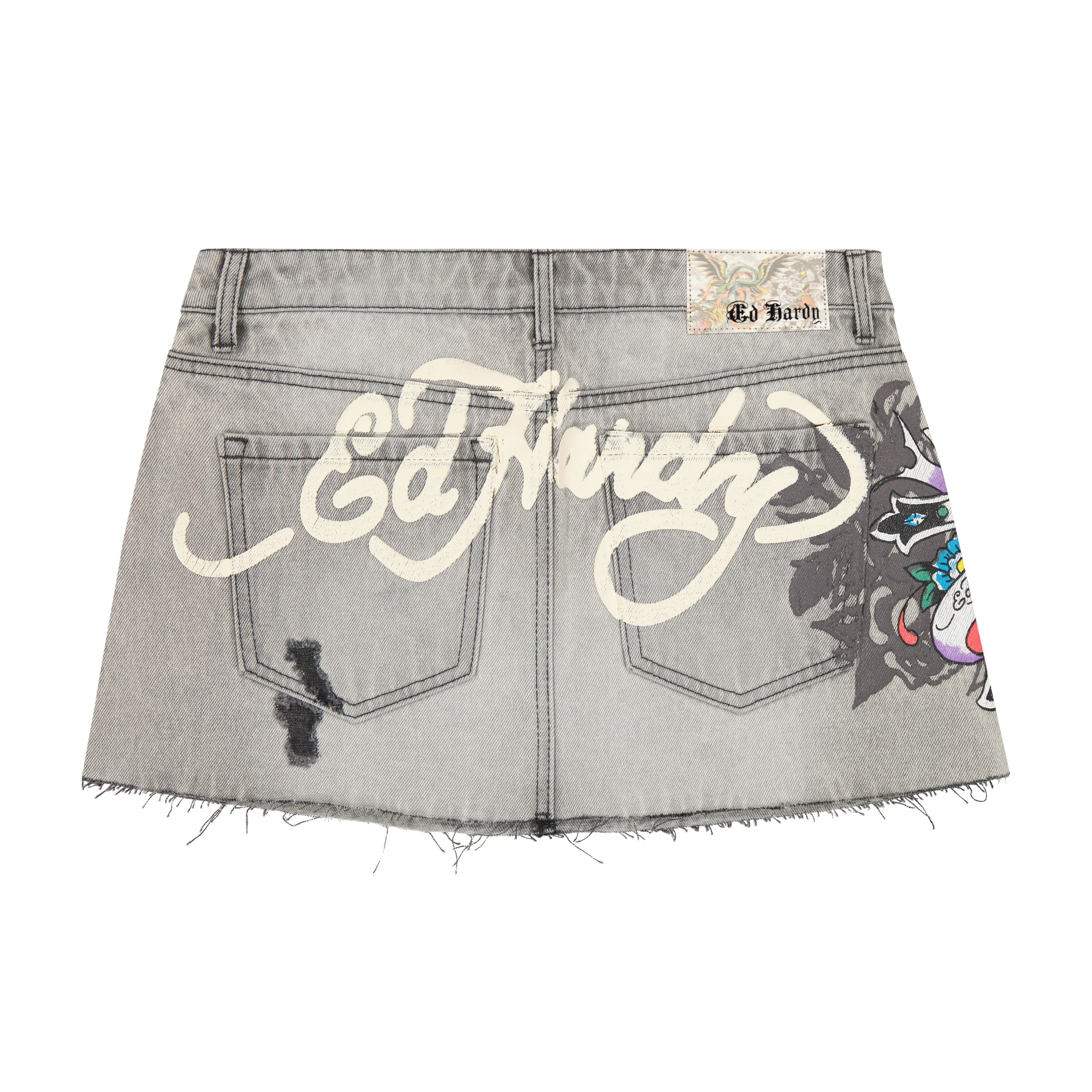 Cross Denim Mini Skirt sold by Ed Hardy product image thumbnail 2