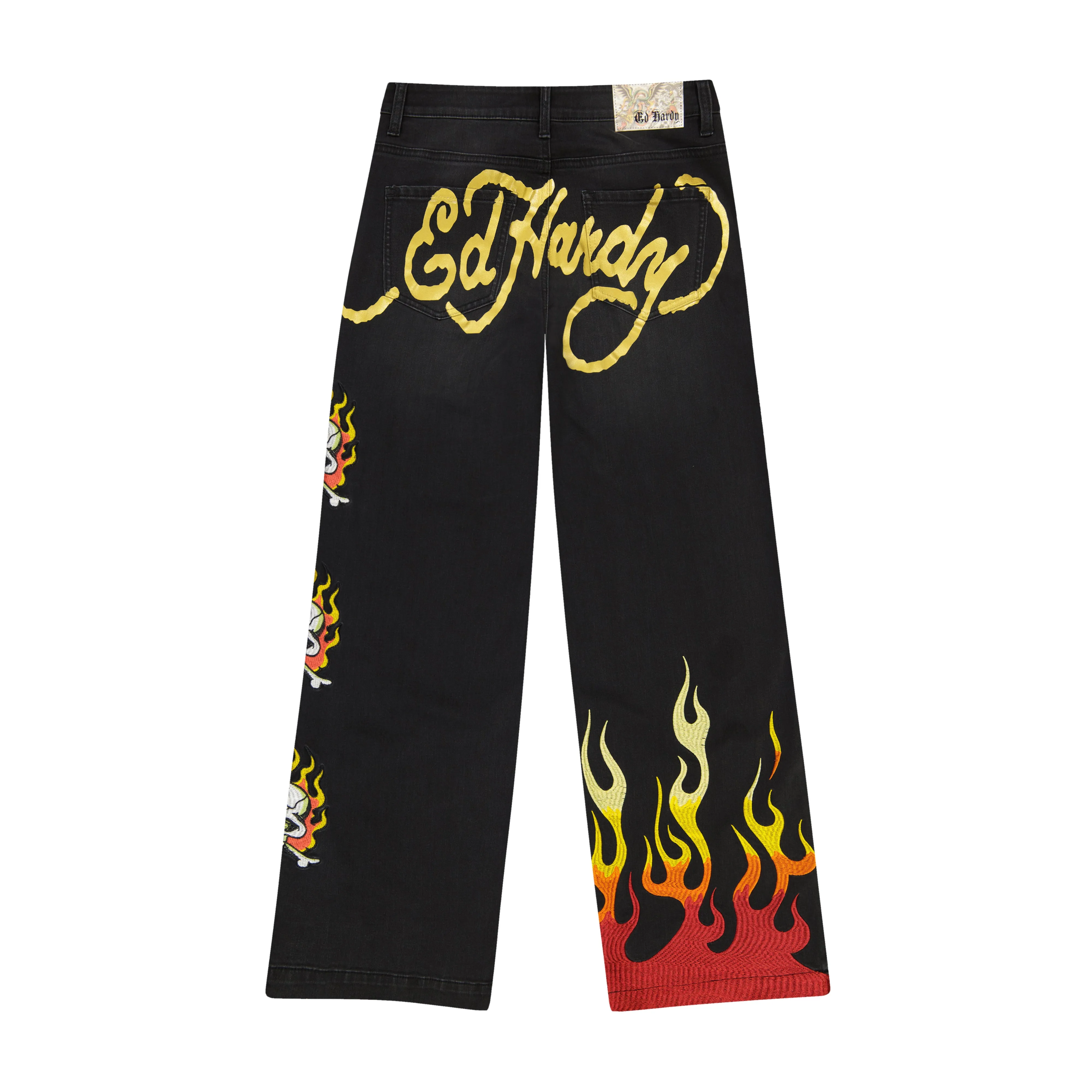 Limited Edition Fire Skull Wide Leg Jean sold by Ed Hardy product image thumbnail 3