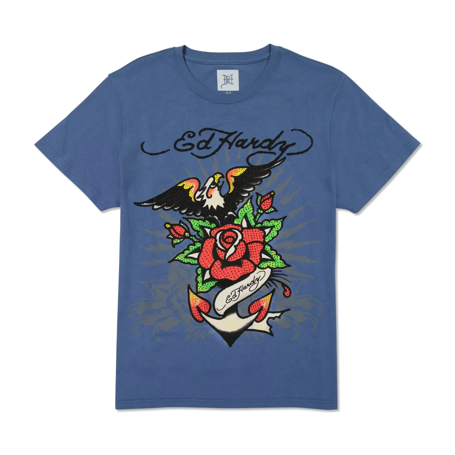 Rhinestone Eagle Anchor sold by Ed Hardy