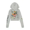 Brave Eagle Cropped Hoodie sold by Ed Hardy