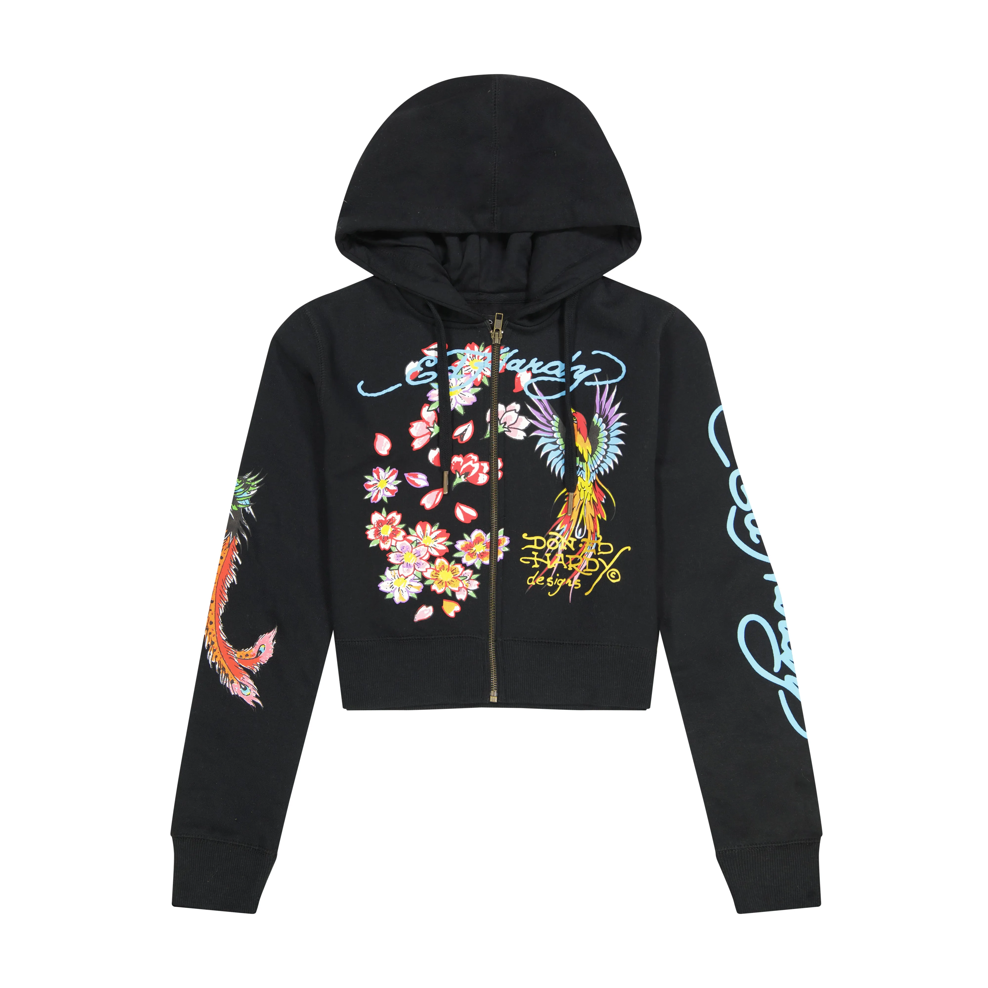 Phoenix Cropped Hoodie sold by Ed Hardy