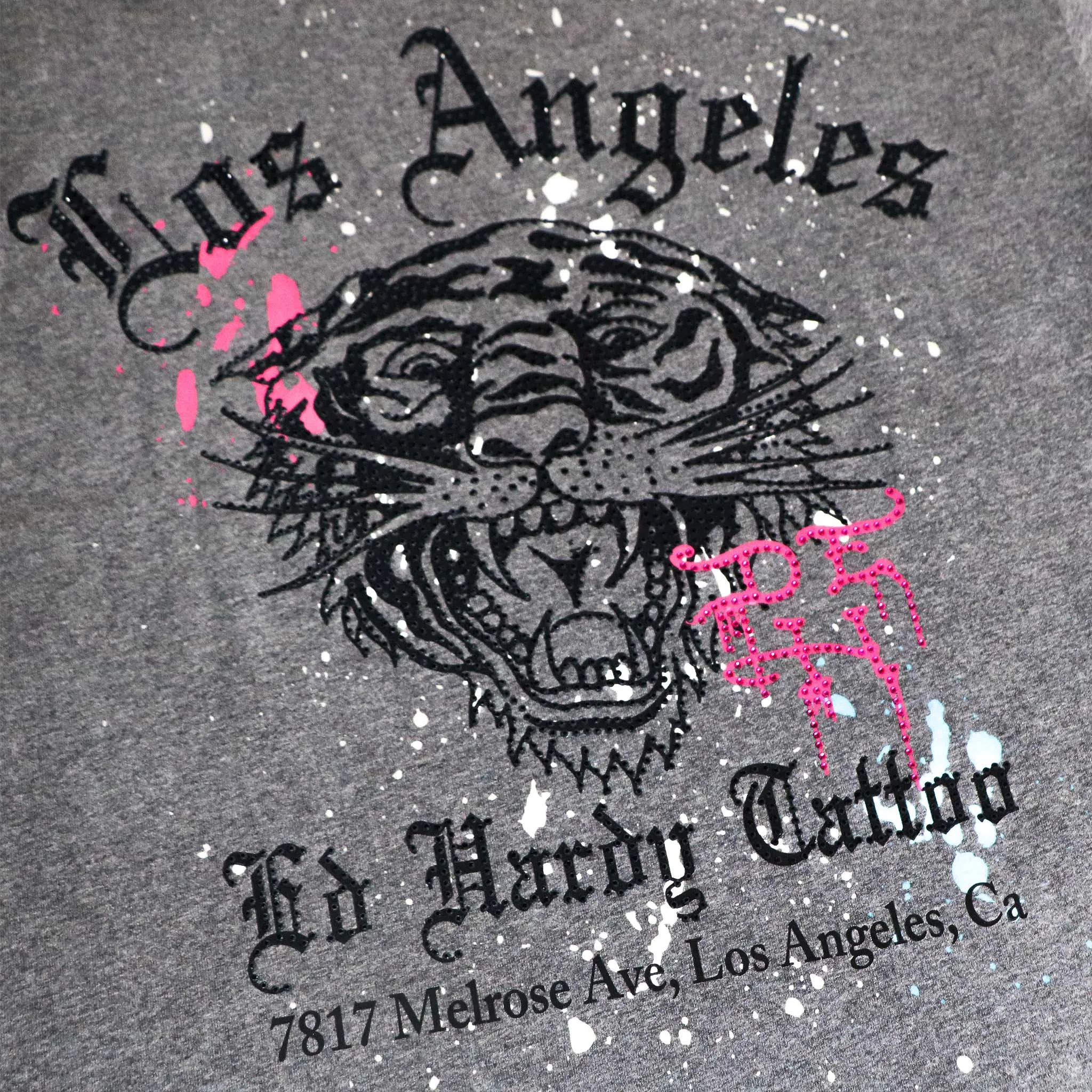 Limited Edition- LA Tiger Rhinestone Tee sold by Ed Hardy product image thumbnail 3