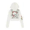 3 Hearts Cropped Hoodie sold by Ed Hardy