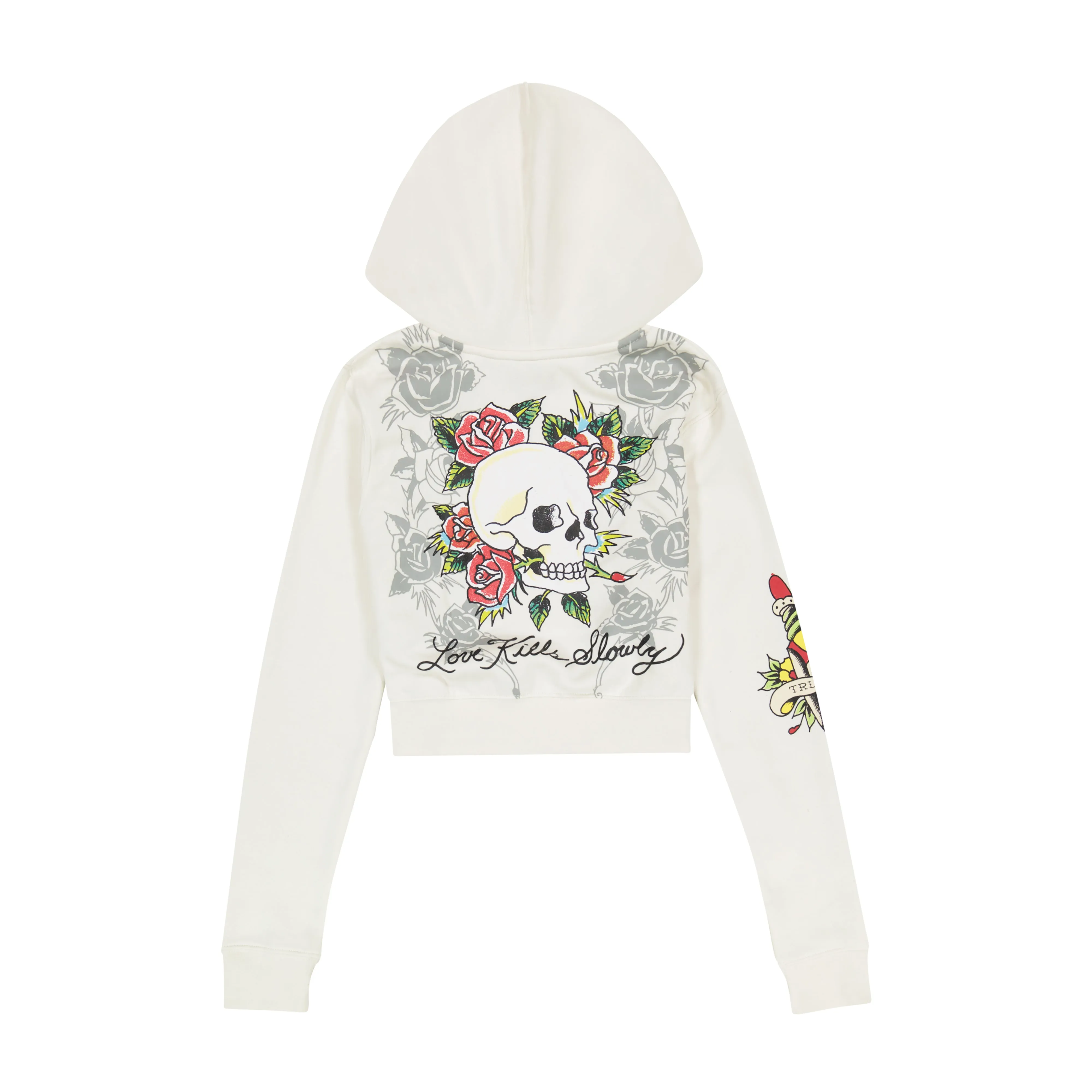 3 Hearts Cropped Hoodie sold by Ed Hardy product image thumbnail 2