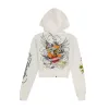 Brave Eagle Cropped Hoodie sold by Ed Hardy