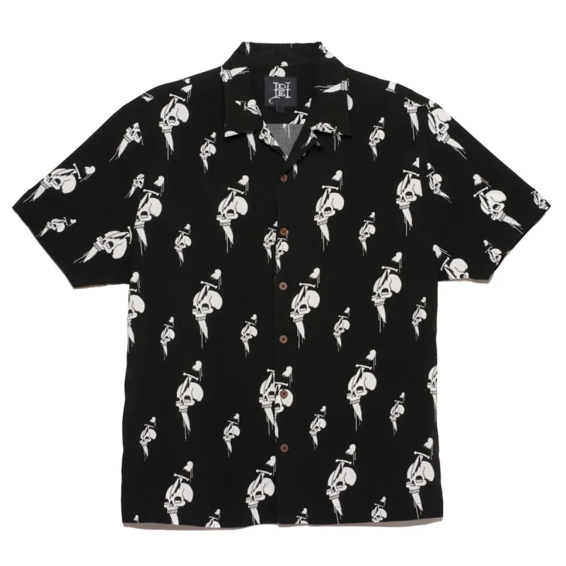 Dripping Skulls Camp Shirt sold by Ed Hardy