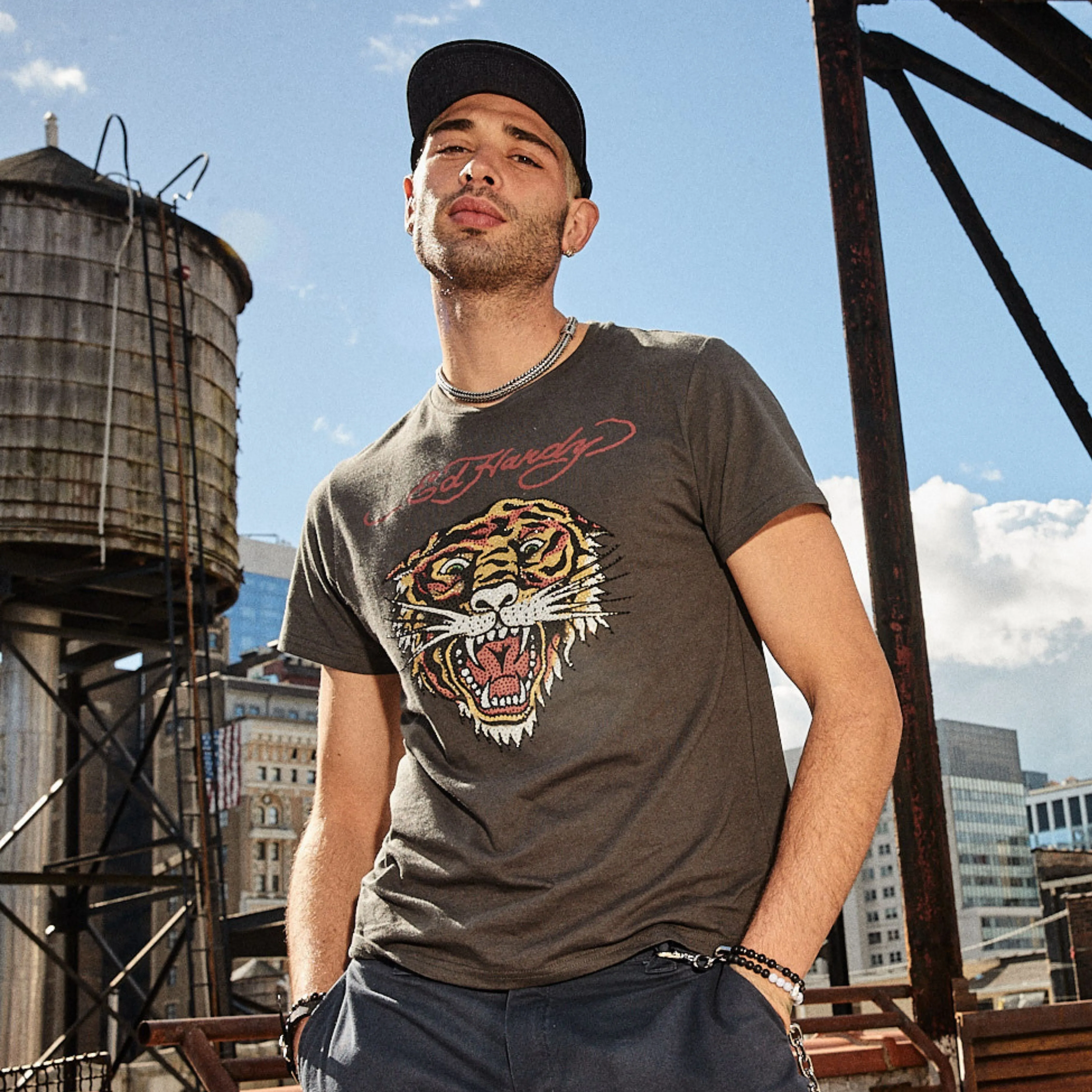 Rhinestone Tiger Tee sold by Ed Hardy product image thumbnail 2