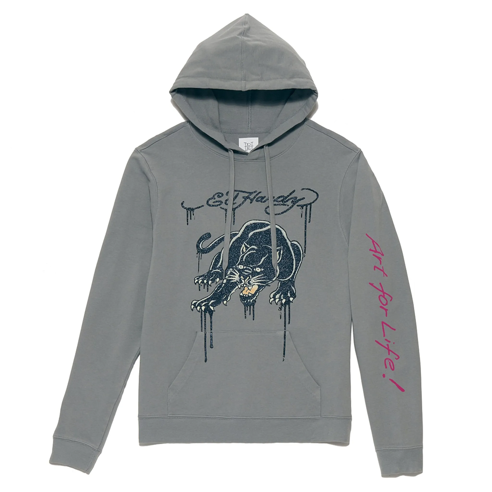 Glitter Crouching Panther Hoodie sold by Ed Hardy