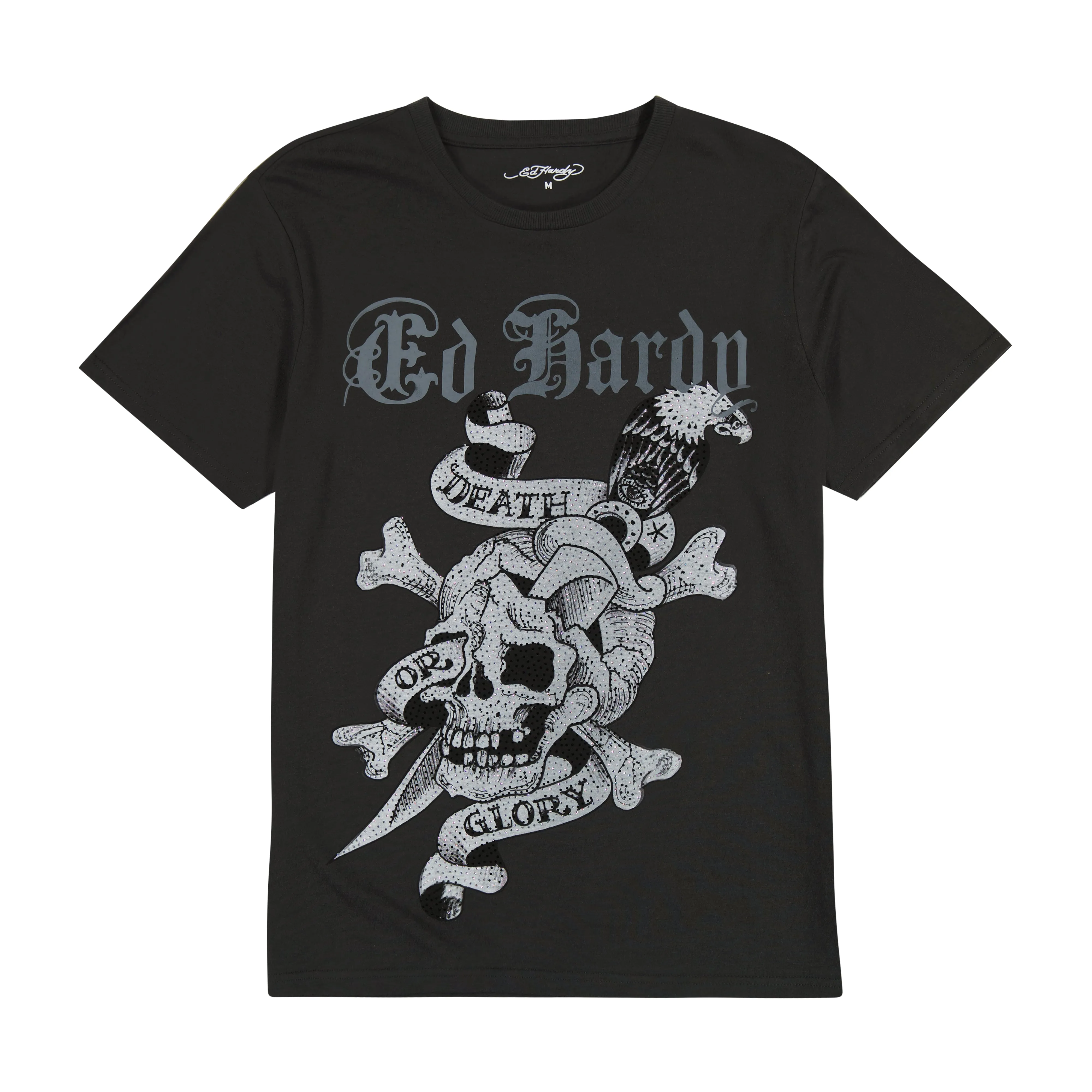 Rhinestone DG Skull Tee sold by Ed Hardy