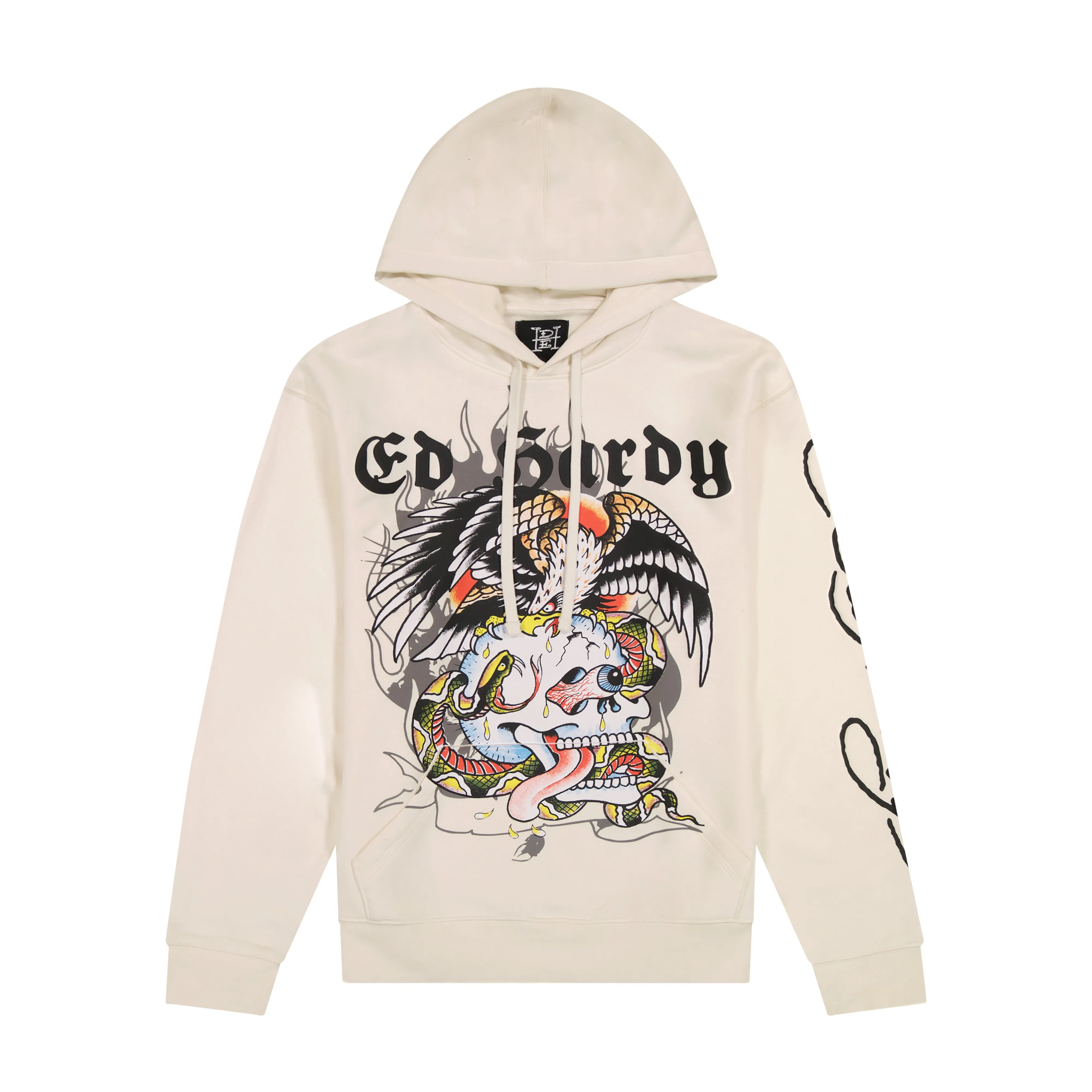 Battle Skull Mens Hoodie sold by Ed Hardy