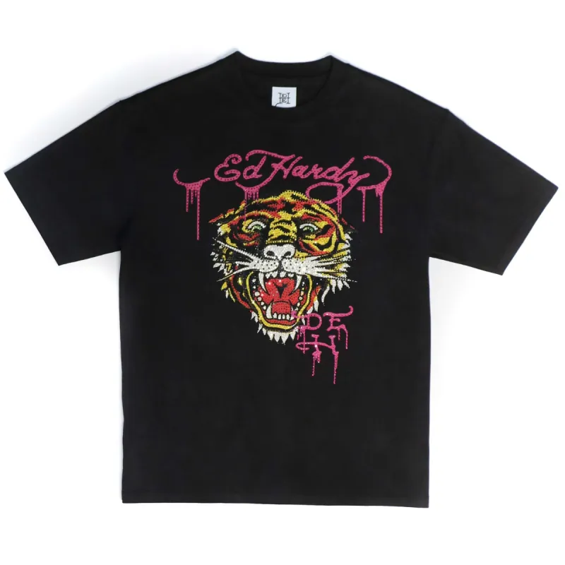 Limited Edition—  Retro Tiger Rhinestone Tee sold by Ed Hardy