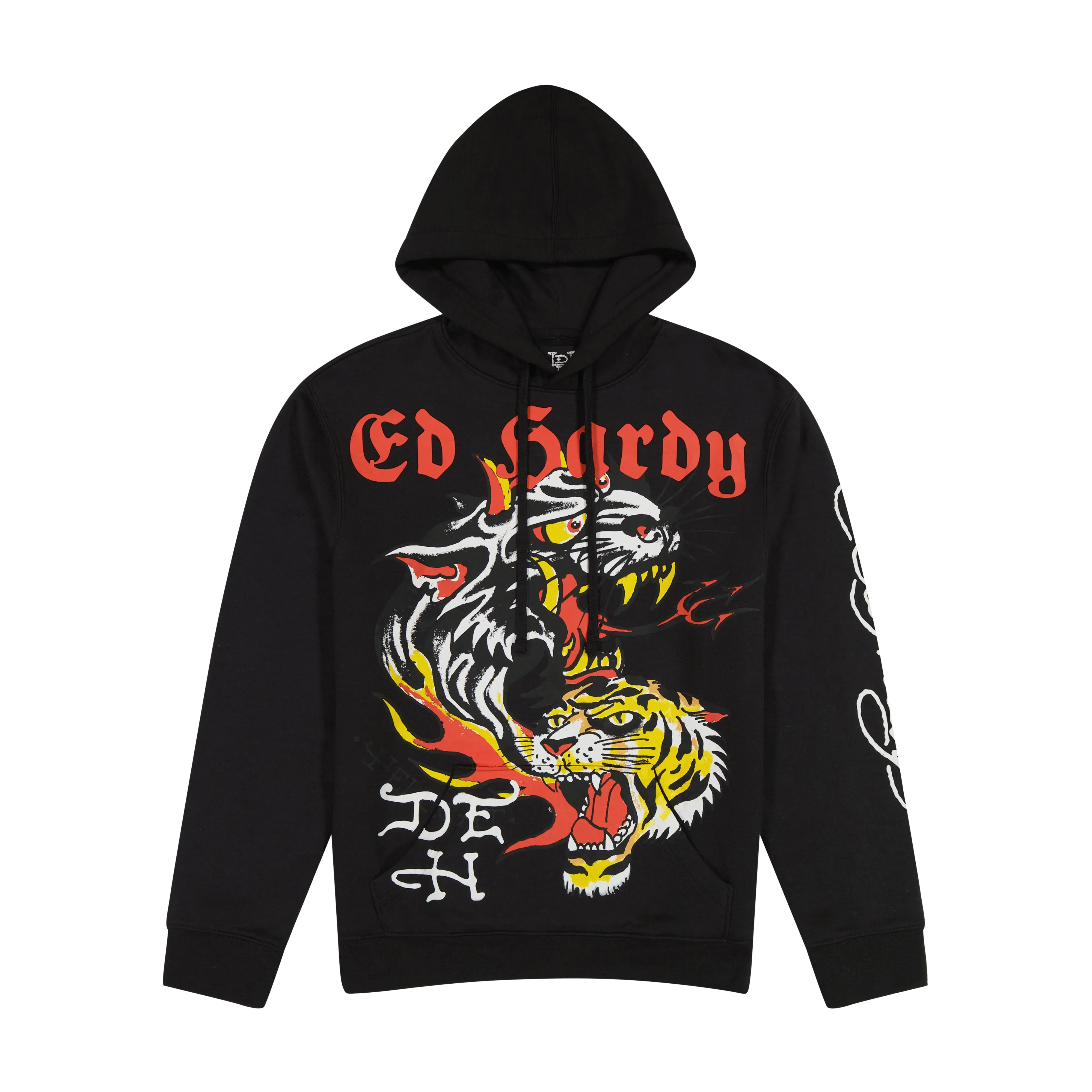 Tiger Panther Black Pullover Hoodie sold by Ed Hardy