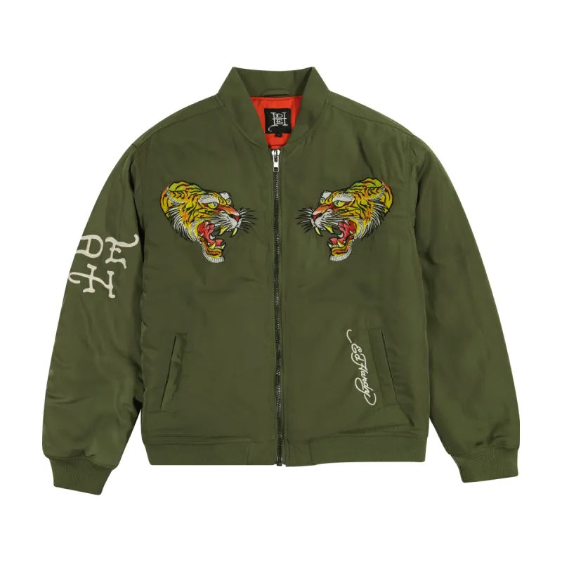 STONE ISLAND Logo Patch Zip up Bomber Jacket 'Black