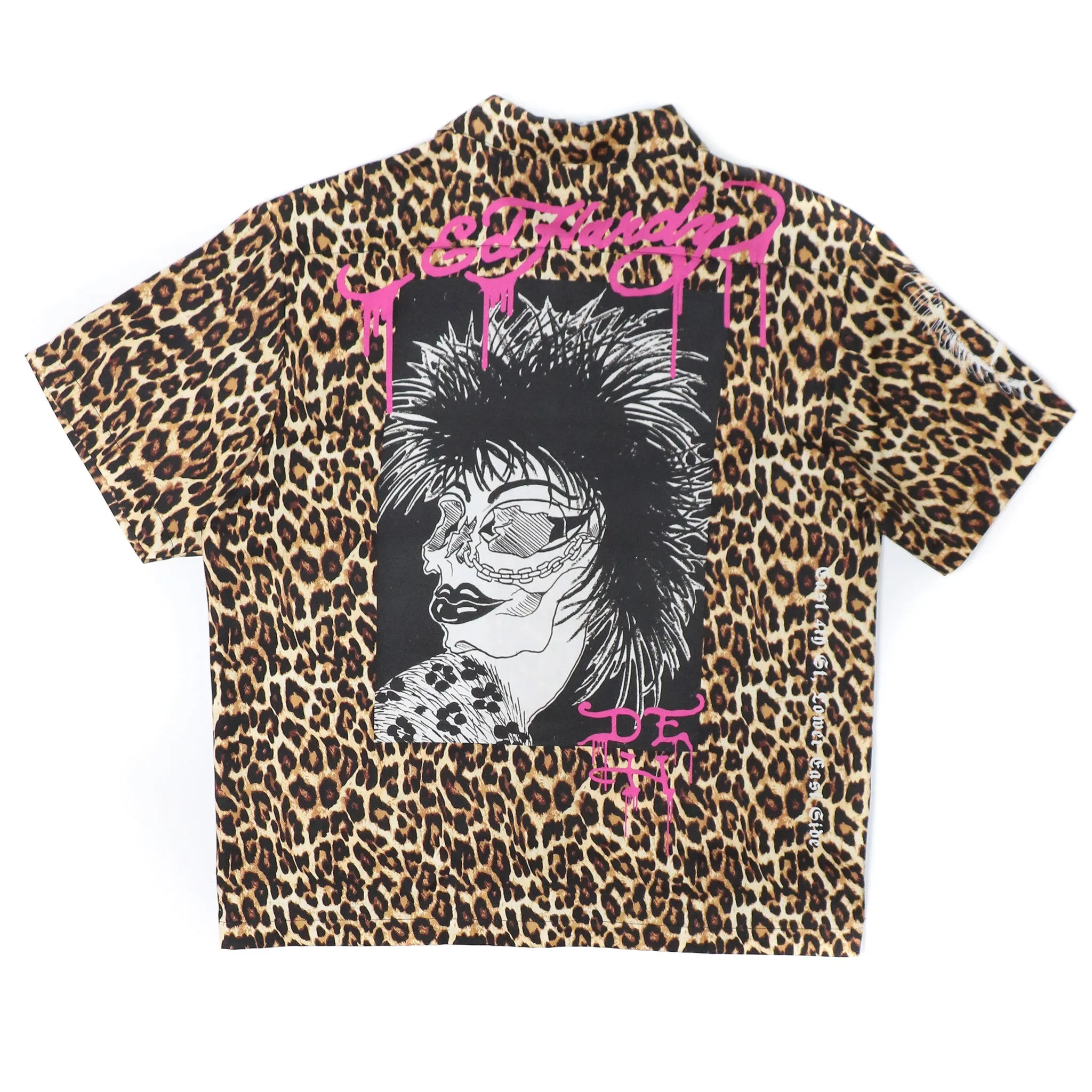 Punk Leopard Boxy Camp Shirt sold by Ed Hardy product image thumbnail 2
