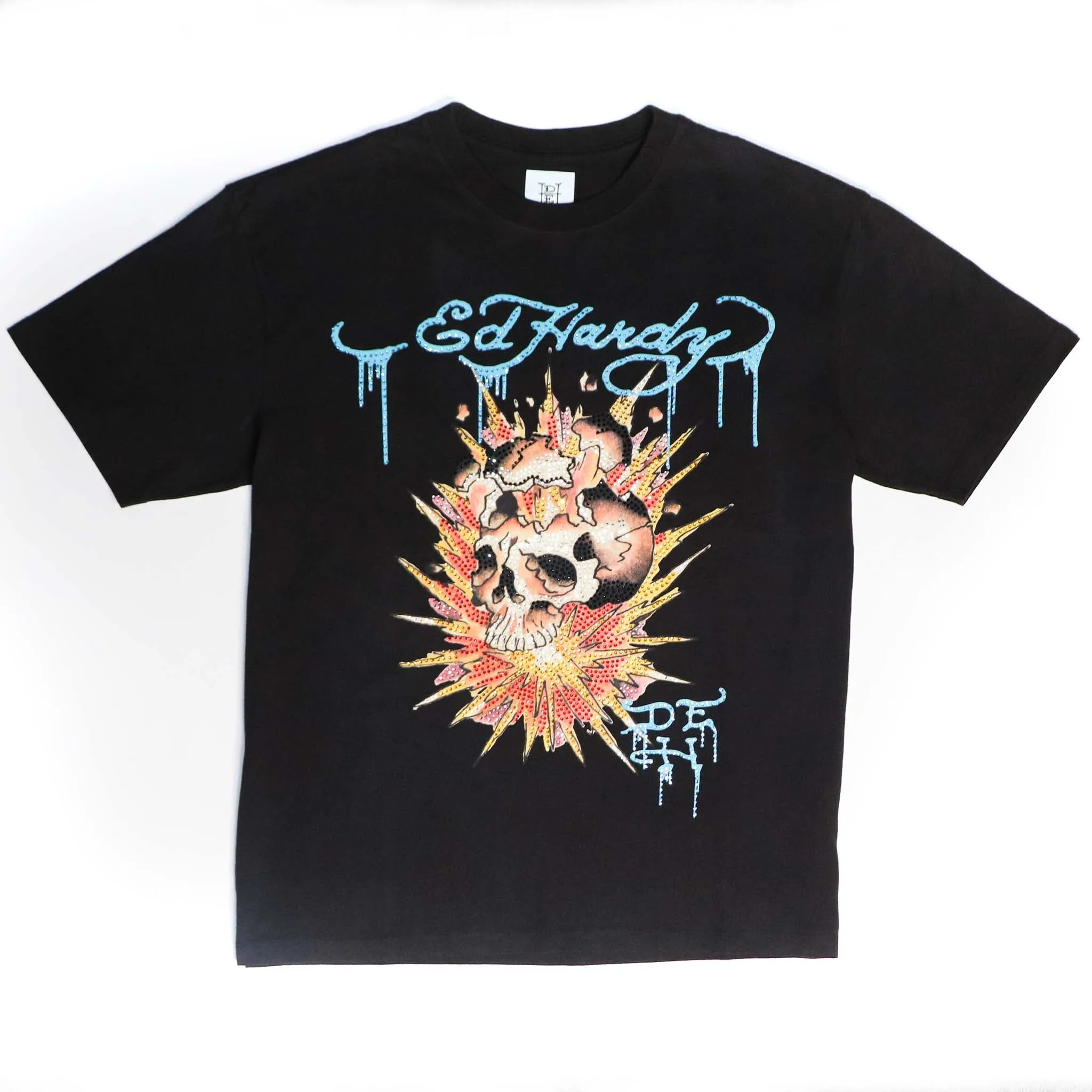 Limited Edition— Fire Skull Rhinestone Tee sold by Ed Hardy
