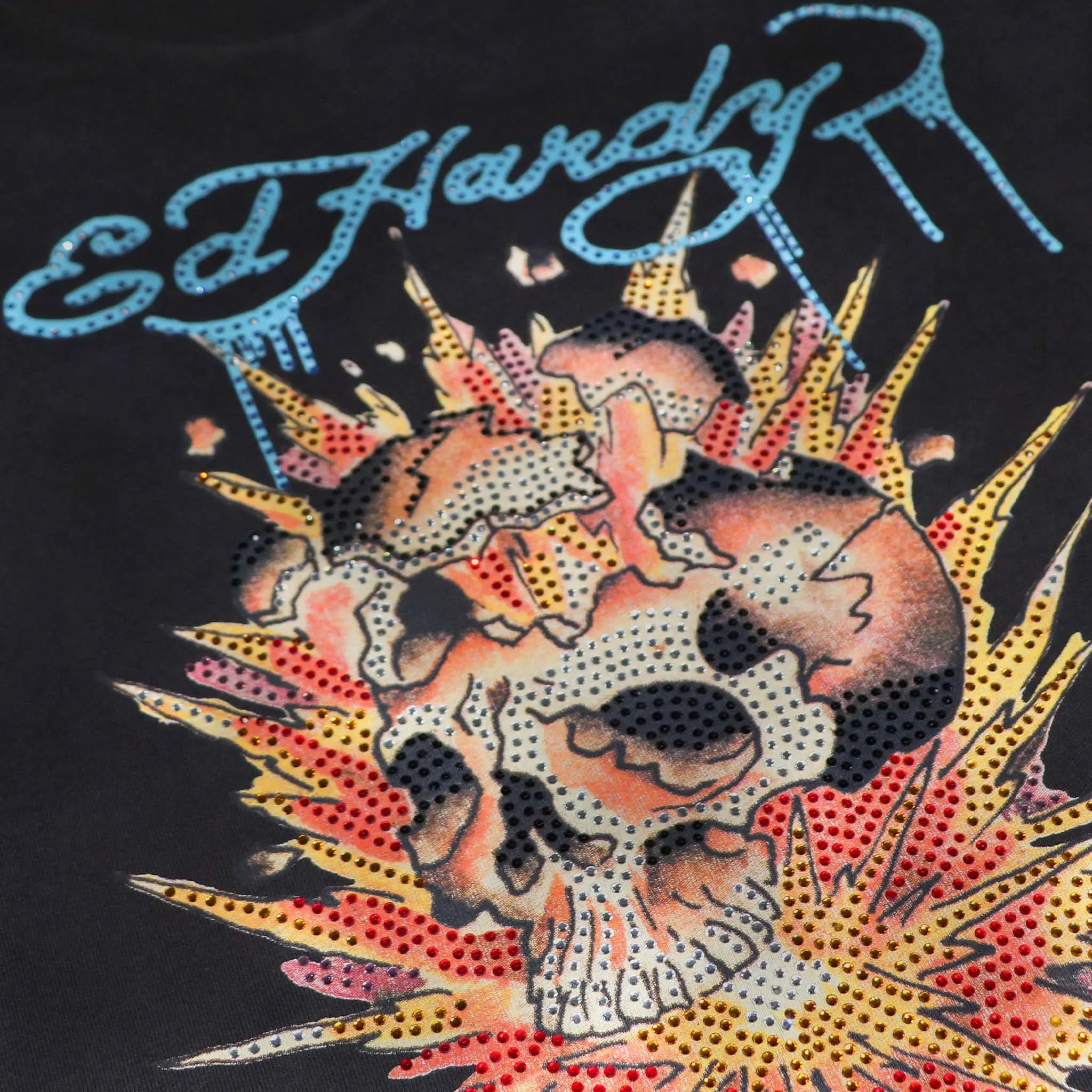 Limited Edition— Fire Skull Rhinestone Tee sold by Ed Hardy product image thumbnail 3