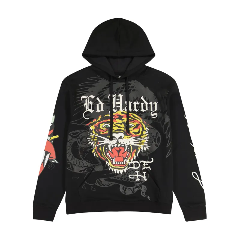 Tiger Dagger Hoodie sold by Ed Hardy
