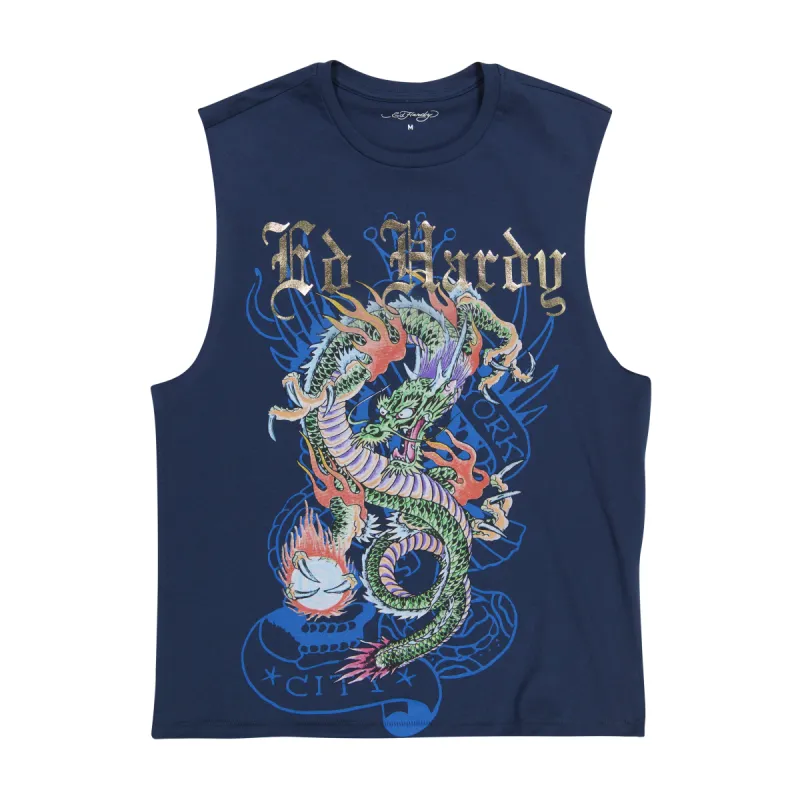 Dragon Mens Cut Off Tee sold by Ed Hardy