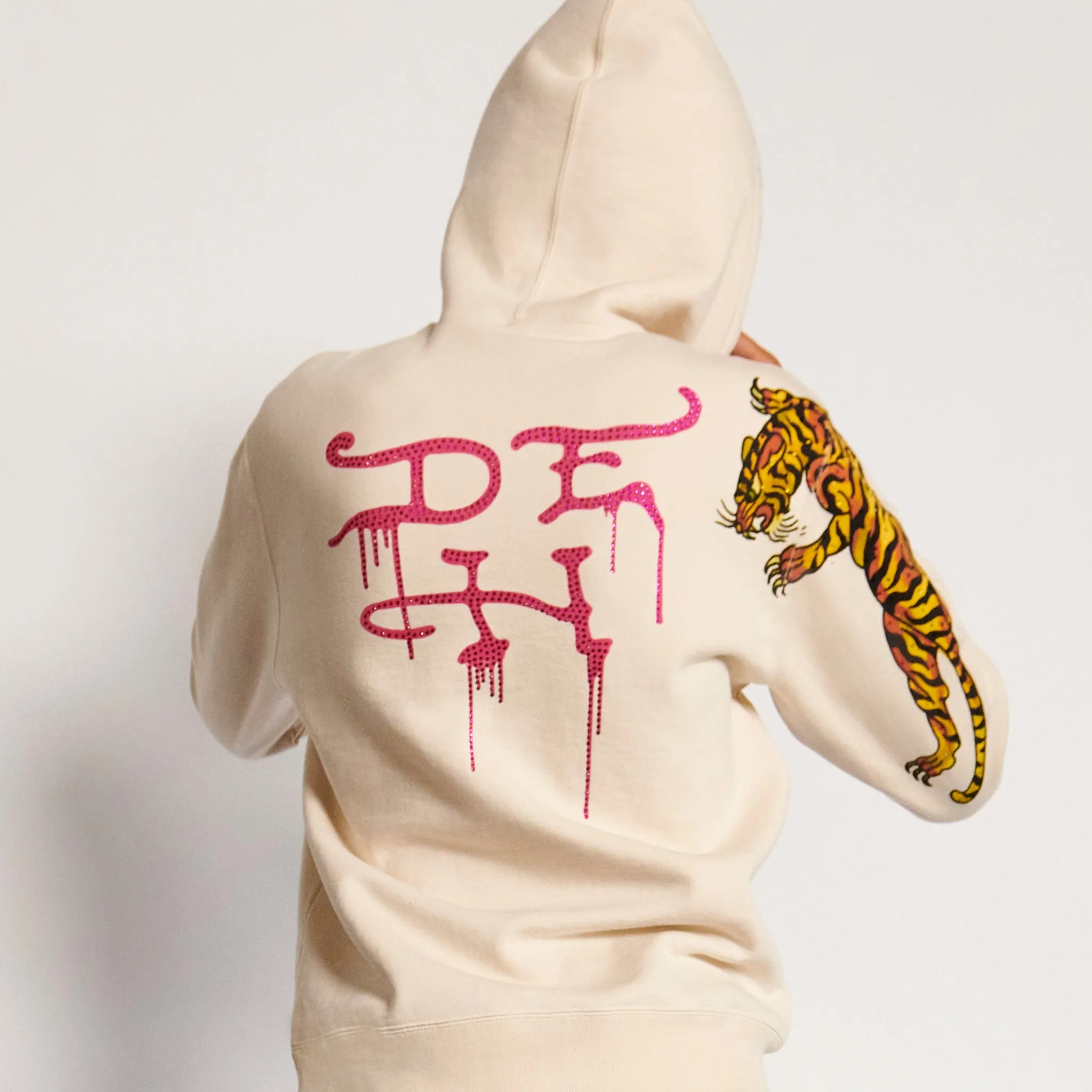 Luxury Rhinestone Tiger Hoodie sold by Ed Hardy product image thumbnail 4