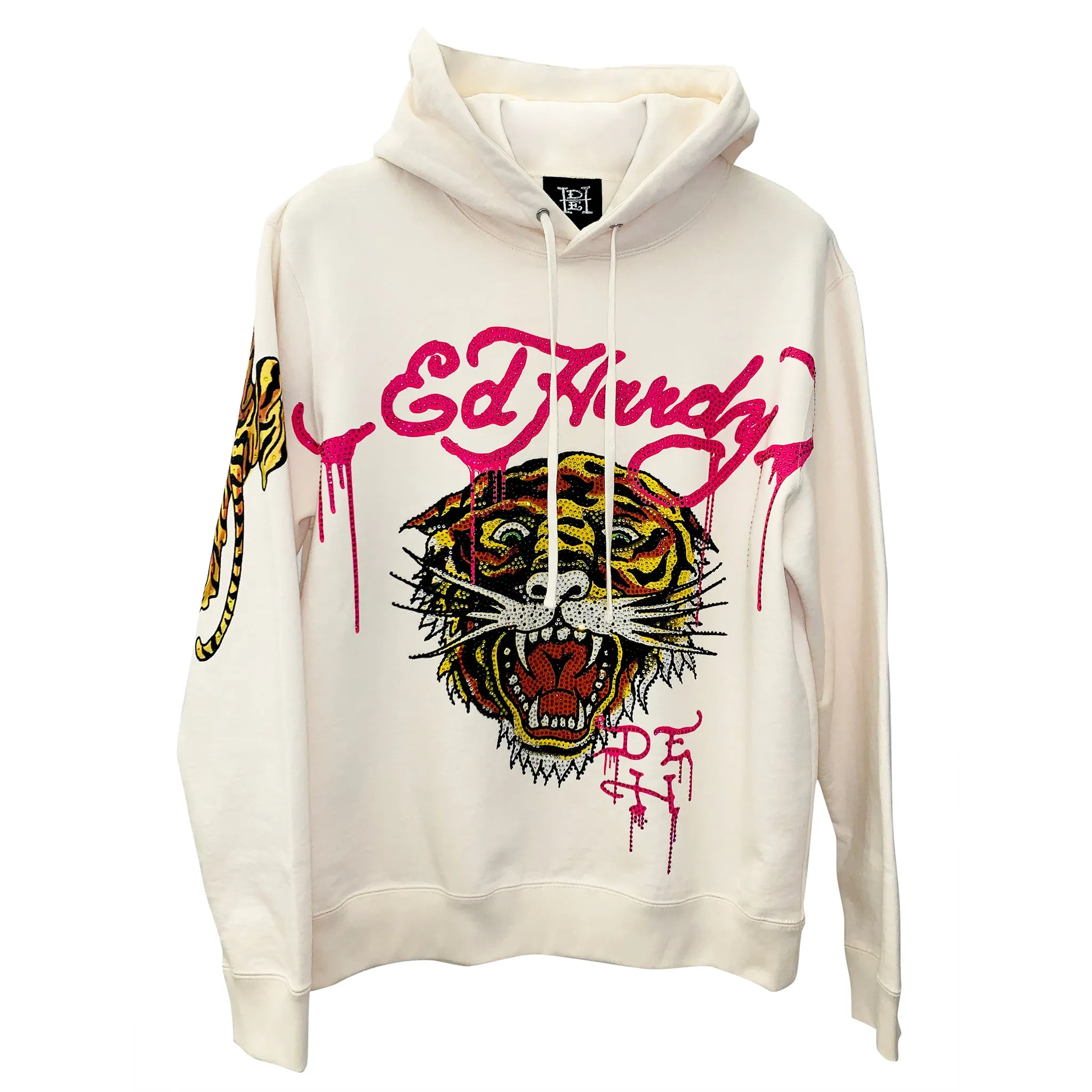 Luxury Rhinestone Tiger Hoodie sold by Ed Hardy