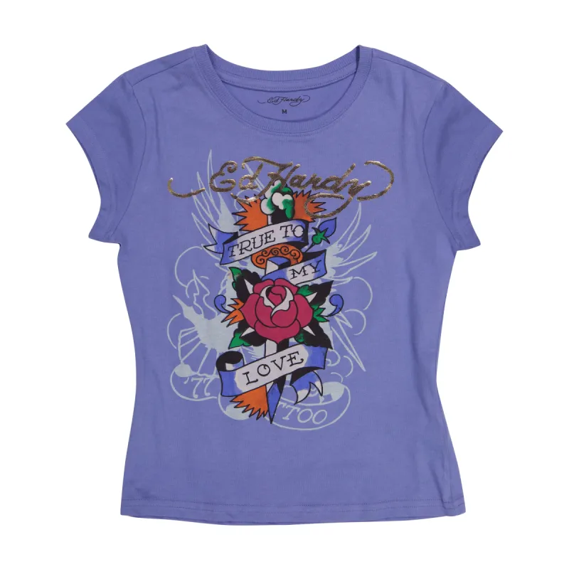 True Love Cap Sleeve Tee sold by Ed Hardy