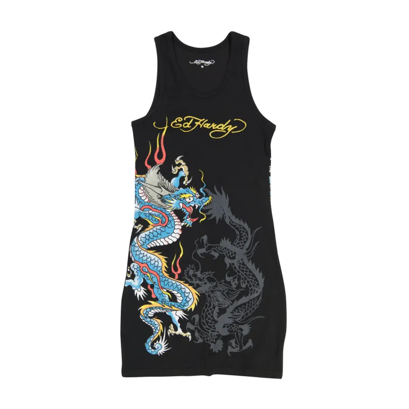 Dragon Rib Tank Dress sold by Ed Hardy