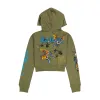 Butterflies Cropped Hoodie sold by Ed Hardy