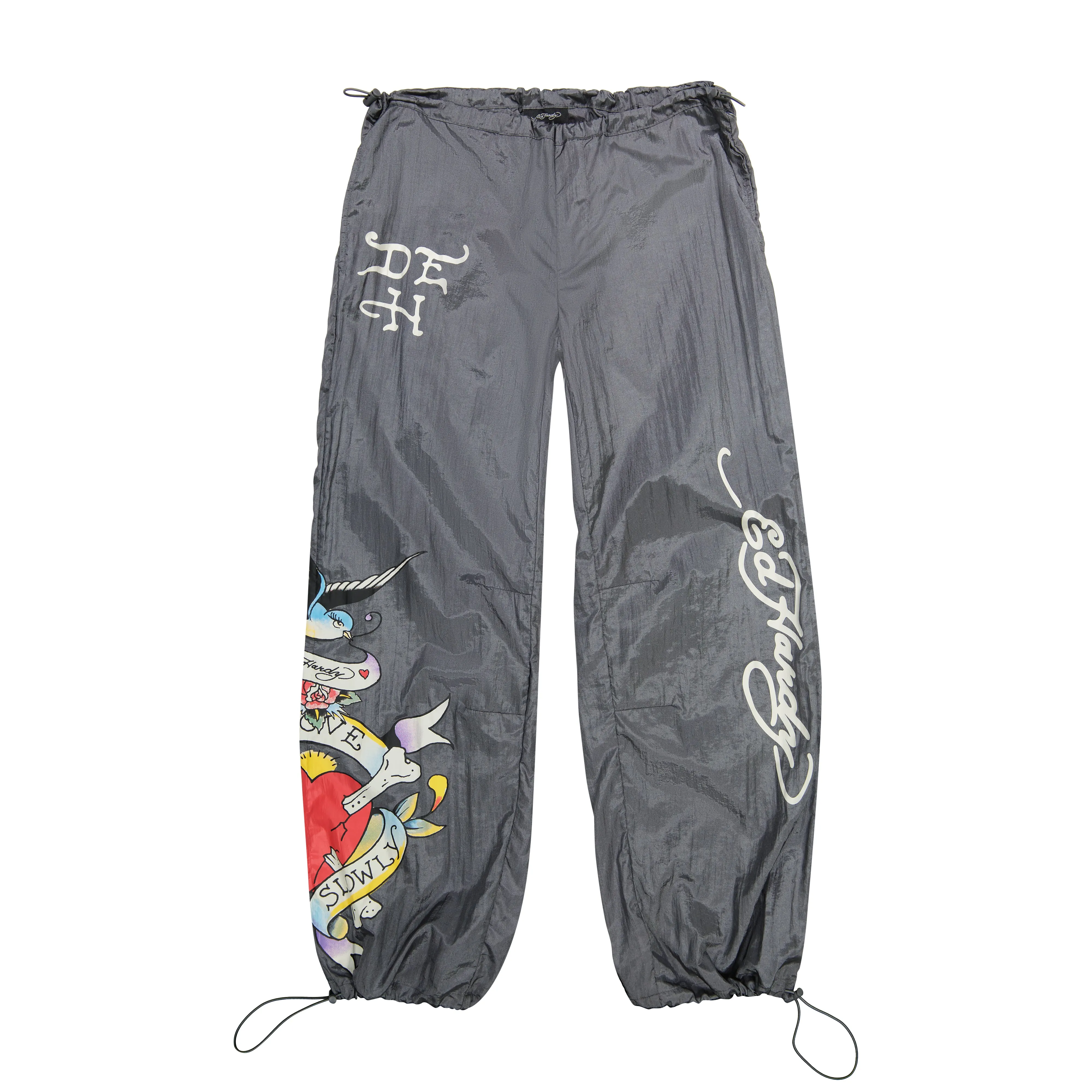 LKS Skull Nylon Parachute Pants sold by Ed Hardy