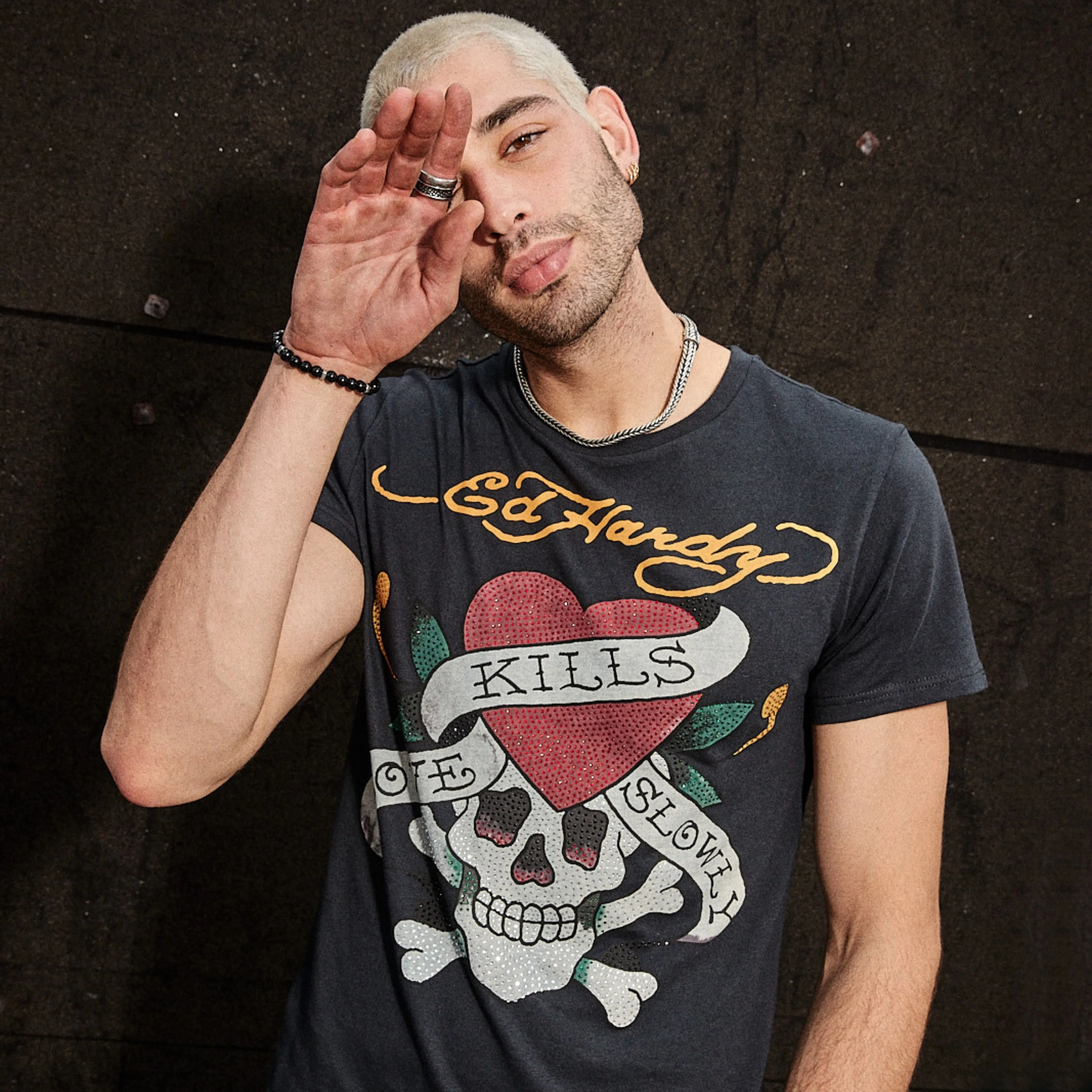 Rhinestone LKS Skull Tee sold by Ed Hardy product image thumbnail 3