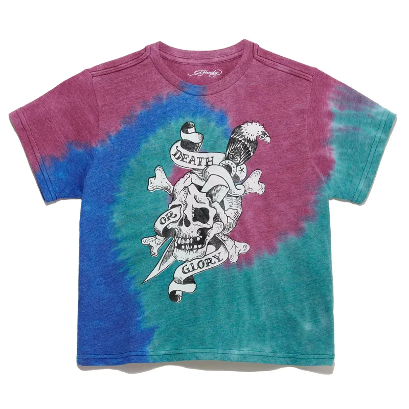 Womens "Dbd Skull"  Cropped Tee sold by Ed Hardy